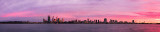 Perth and the Swan River at Sunrise, 25th June 2012