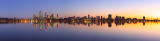 Perth and the Swan River at Sunrise, 12th July 2012