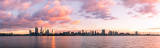 Perth and the Swan River at Sunrise, 16th July 2012