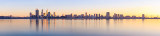 Perth and the Swan River at Sunrise, 20th July 2012