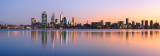 Perth and the Swan River at Sunrise, 24th July 2012
