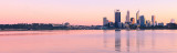 Perth and the Swan River at Sunrise, 28th July 2012