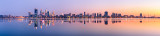 Perth and the Swan River at Sunrise, 26th August 2012