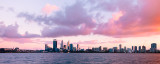 Perth and the Swan River at Sunrise, 3rd October 2012