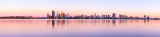 Perth and the Swan River at Sunrise, 31st December 2012