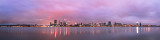 Perth and the Swan River at Sunrise, 17th February 2013