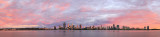 Perth and the Swan River at Sunrise, 13th February 2017