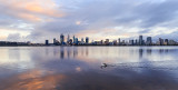Perth and the Swan River at Sunrise, 24th September 2017