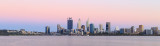 Perth and the Swan River at Sunrise, 31st December 2017