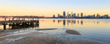 Perth and the Swan River at Sunrise, 27th January 2018