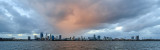 Perth and the Swan River at Sunrise, 3rd July 2018