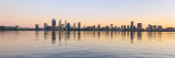 Perth and the Swan River at Sunrise, 11th July 2018