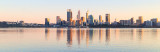 Perth and the Swan River at Sunrise, 25th August 2018