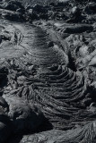 ropy pahoehoe flow along slope