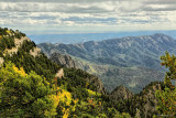 LOOKING OUT FROM SANDIA PEAK, NM