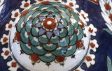 Mosque lamp in polychrome detail