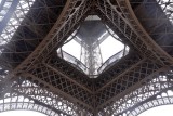 The view of the second level through the opening in the first level