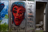 Graffiti inside the old dressing rooms - Ytong