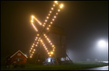 The windmill in Björnhovda a november evening