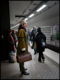 Passenger in Stockholm Metro