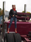 I Was Nervous About Having The Girls Stand On Those Tires In Stilettos...