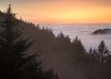 Sunset over Shelter Cove