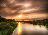 Sunset over the Black Bridge