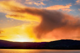 Rainstorm Sunset - over Lough Derg