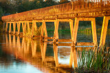 Black Bridge at Sunset