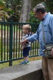 At the Fence With Papa