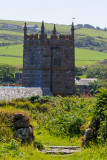Zennor footpath and church Tower