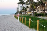 Early morning beach walk