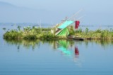 Fishermans Shelter on a Floating Island