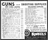 Guns May 1955 SDuPont powerd 2 bucks a pound is too high Kunkles ad.jpg