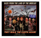 Trump Zombies Halloween Card