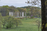 View from the azalea gardens: US Capitol columns
