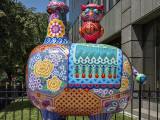 Giraffe Fortune, detail