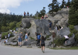 'Rock climbing' at Clingman's Dome