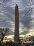 Washington Monument at rush hour
