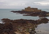 Saint-Malo, viewed from the external wall. 