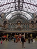 Gare Centrale dAnvers (Antwerp Central Train Station); near the train platforms. 