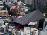 Seen from the Tokyo Tower desk; a shrine. 