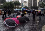 Umbrella`s vendors at Rio downtown.