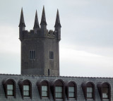 Ennis Friary ruins: tower above the town