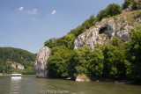 Cruising on the Danube, approaching the Donaudurchbruch