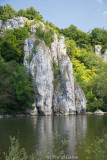 Limestone cliffs along the Danube