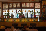Cafe interior at Hundertwassers apartment building