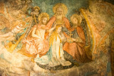 Early medieval frescoes in the Peterkirche or St Peters Church, Lindau