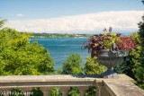 On Mainau Island, looking back towards Meersburg