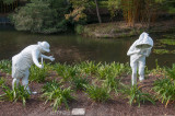 Scientists collecting specimens at Mt Coot-tha Botanic Gardens